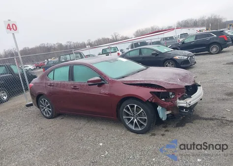 2015 Acura Tlx V6 Tech z USA, uszkodzony, nr VIN 19UUB2F51FA007621